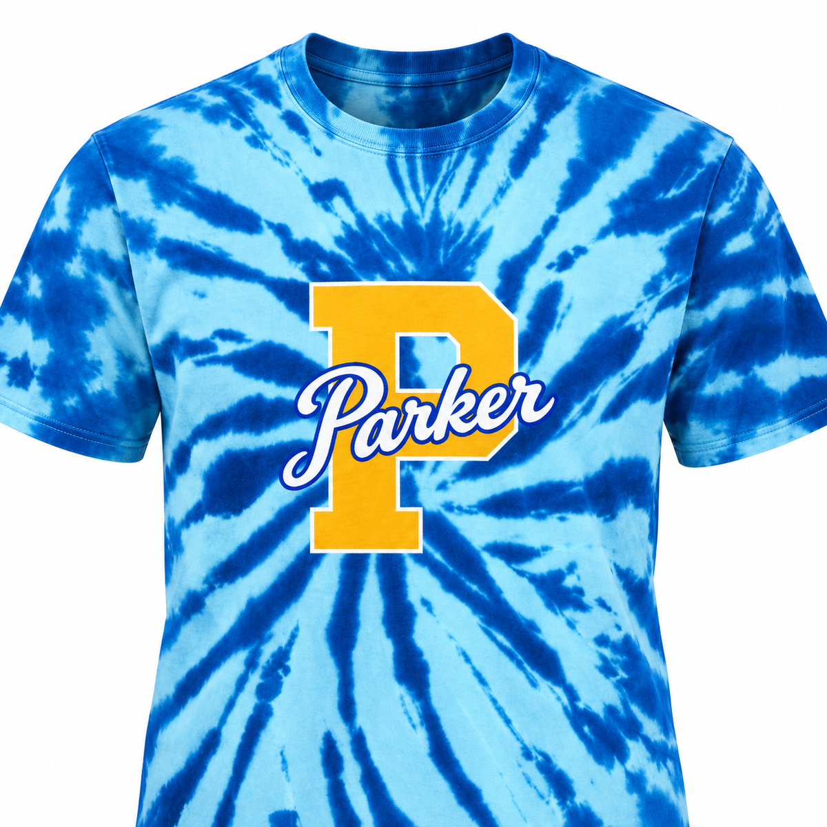 P is for Parker Tie Dye Kids T-Shirt