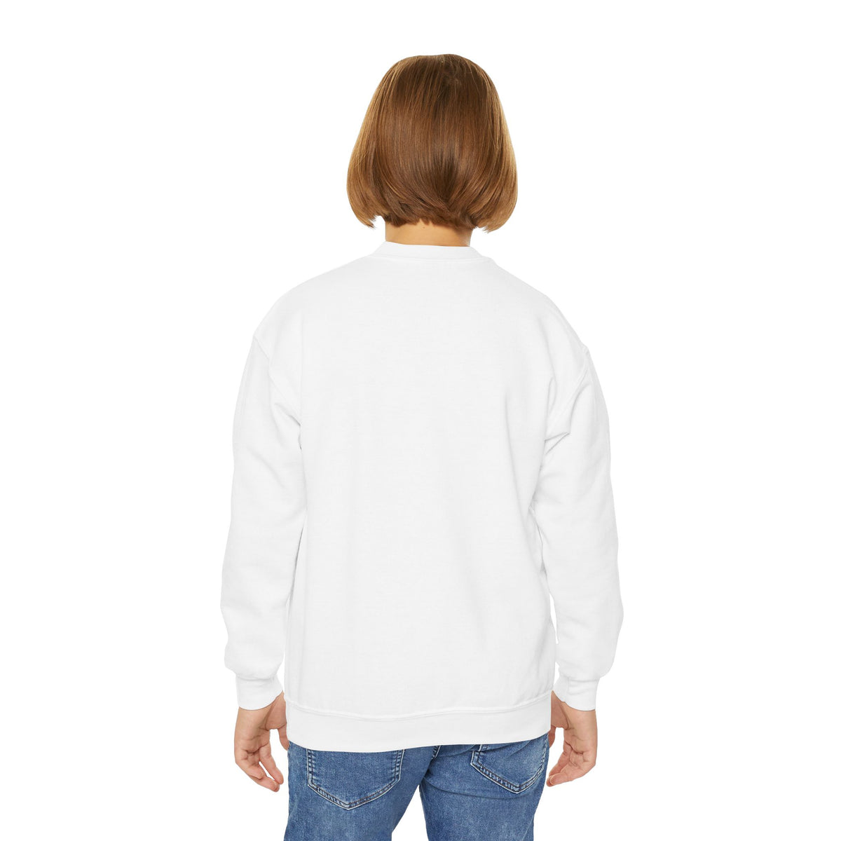 Sunny Hill Elementary Youth Crewneck Sweatshirt — Red Tiger Mascot