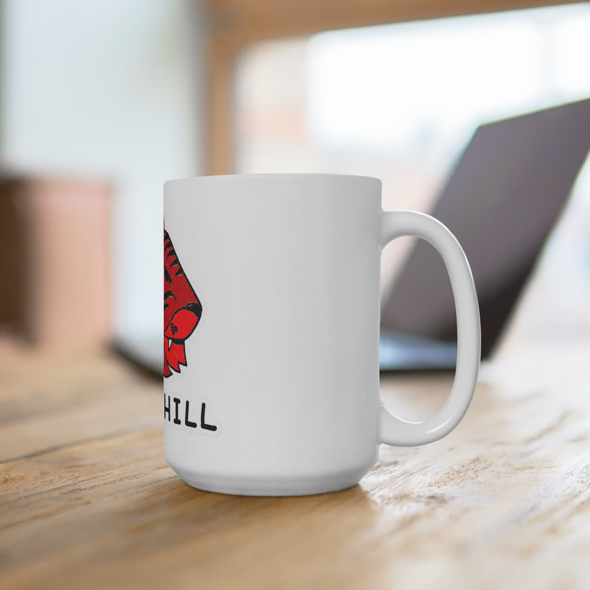 Sunny Hill Red Tiger Coffee Mug — 15oz Ceramic School Mascot Gift