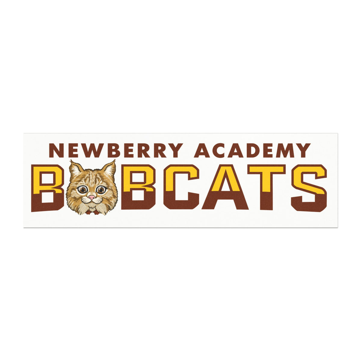 Newberry Academy Bobcats Car Magnet