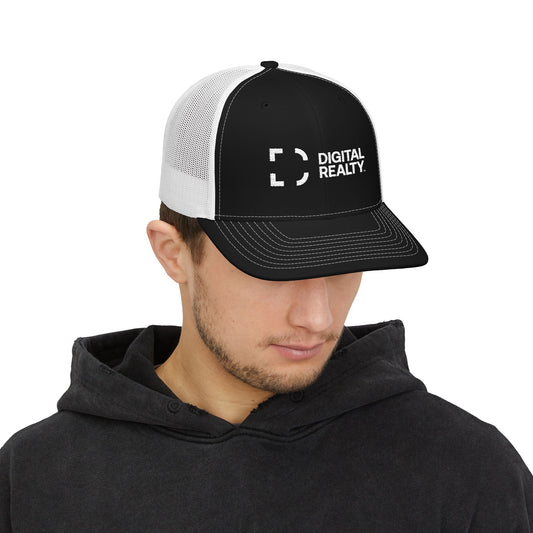 Digital Realty Trucker Cap - Embroidered Logo Snapback Hat