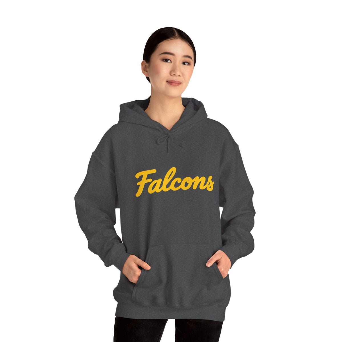 Adult Falcons Script Hoodie - Retro Pullover