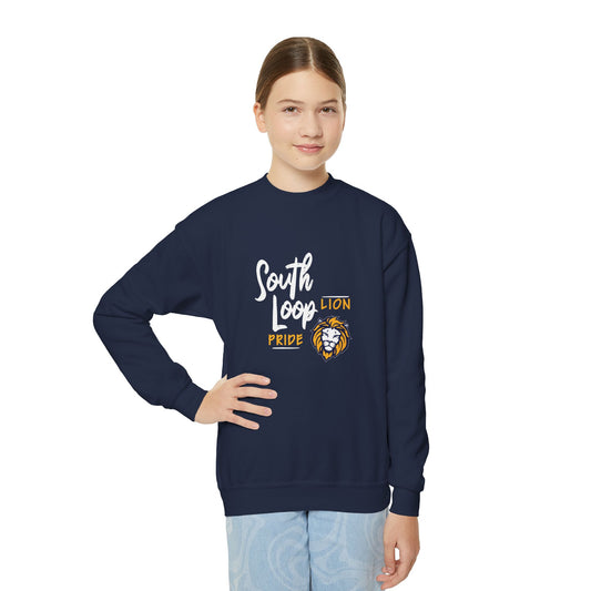 South Loop Elementary Lion Pride Kids Crewneck Sweatshirt