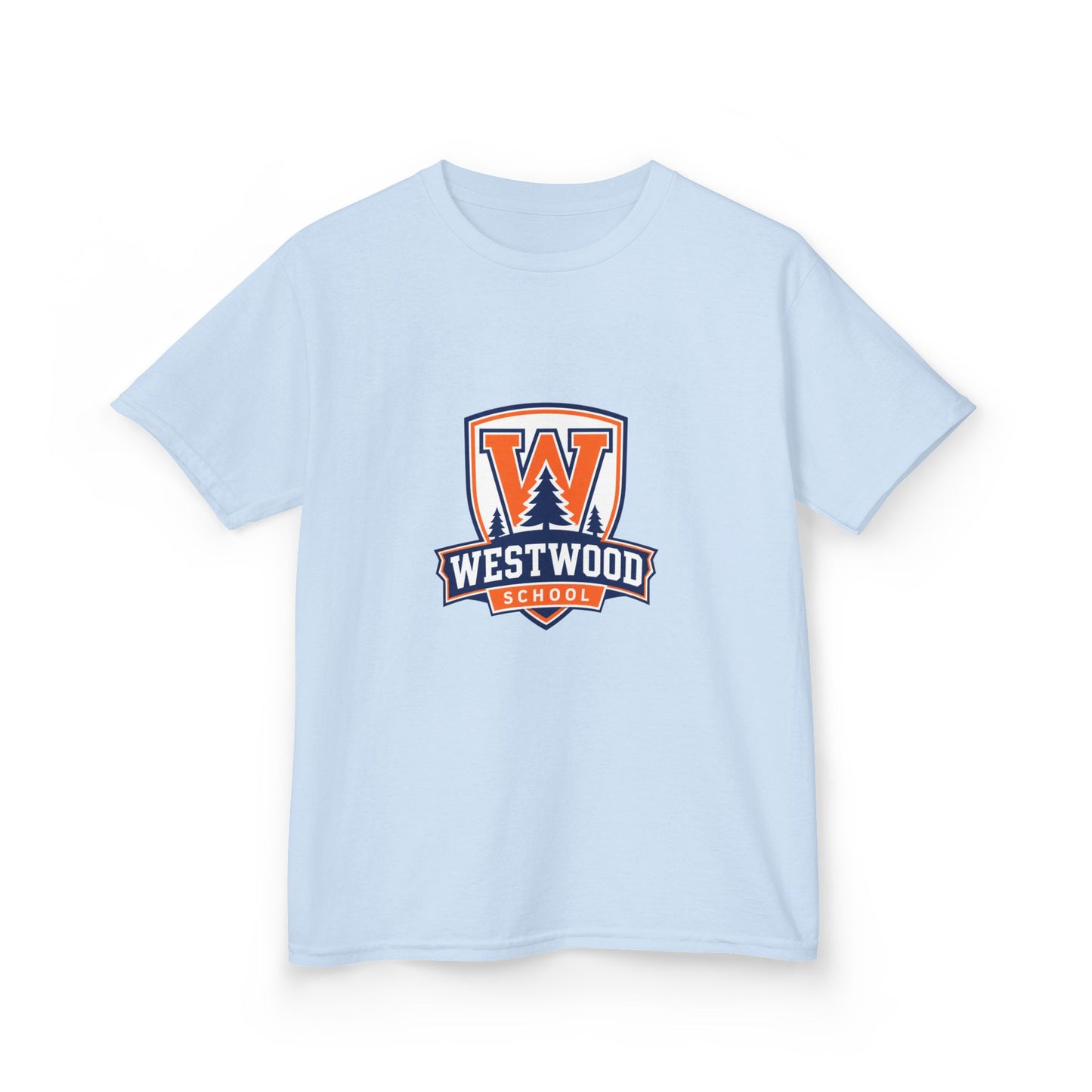Westwood School Kids T‑Shirt — Orange W Crest School Spirit Tee