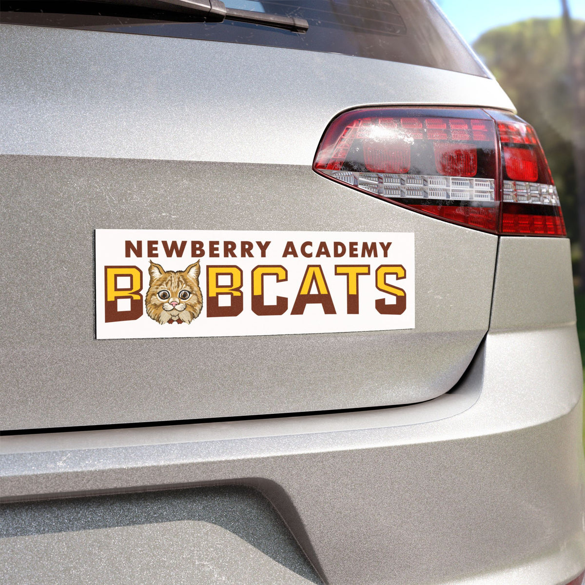 Newberry Academy Bobcats Car Magnet