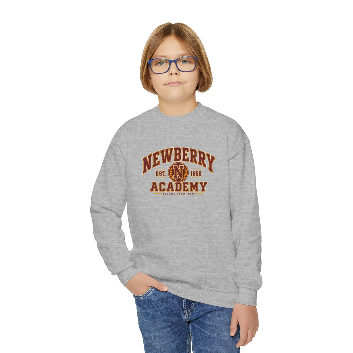 Newberry Academy Heritage Youth Crewneck Sweatshirt