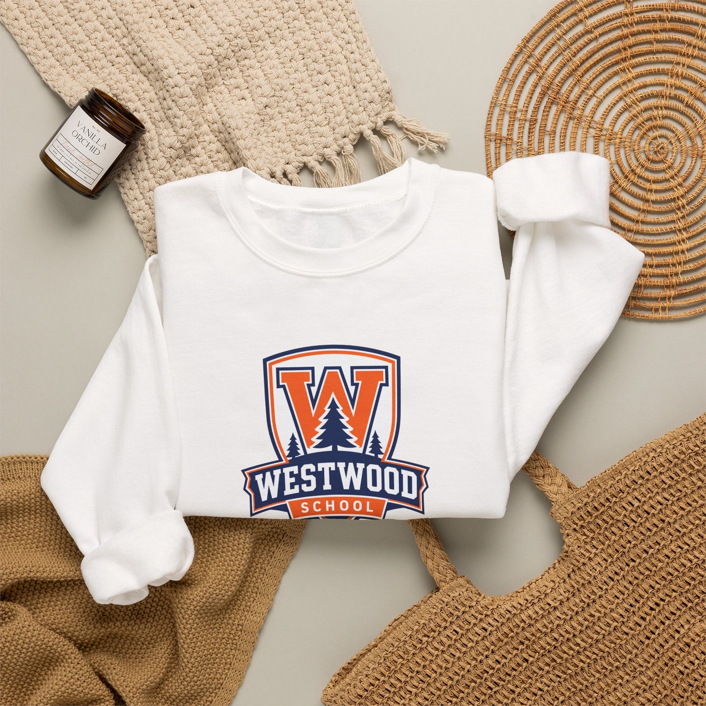 Westwood School Crest Crewneck Sweatshirt