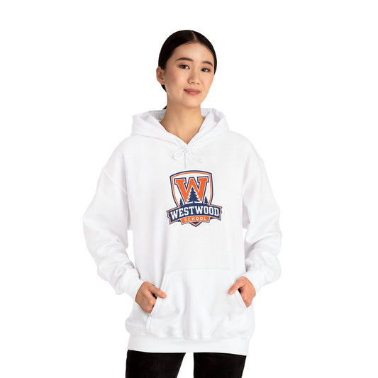 Westwood Eagles School Logo Hoodie — Vintage Collegiate Athletic Pullover