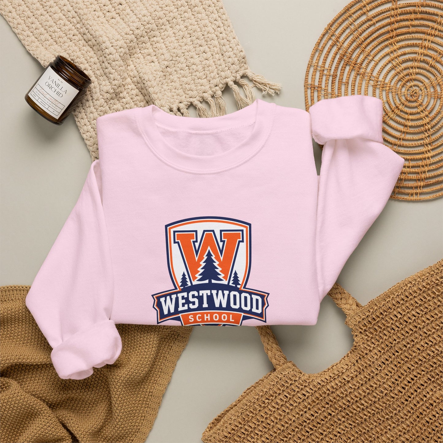 Westwood School Crest Crewneck Sweatshirt
