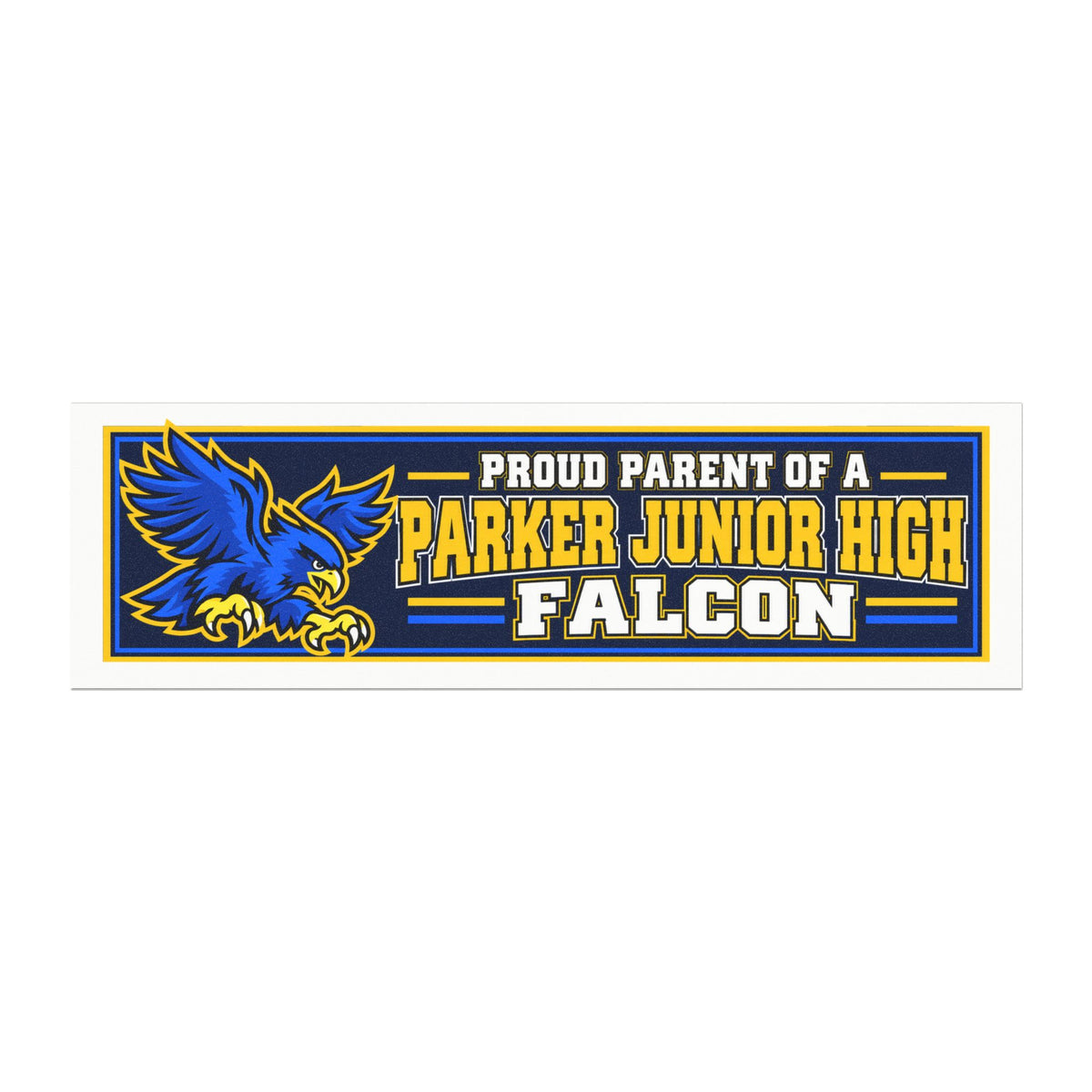 Proud Parent of a Parker Junior High Falcon - Car Magnet