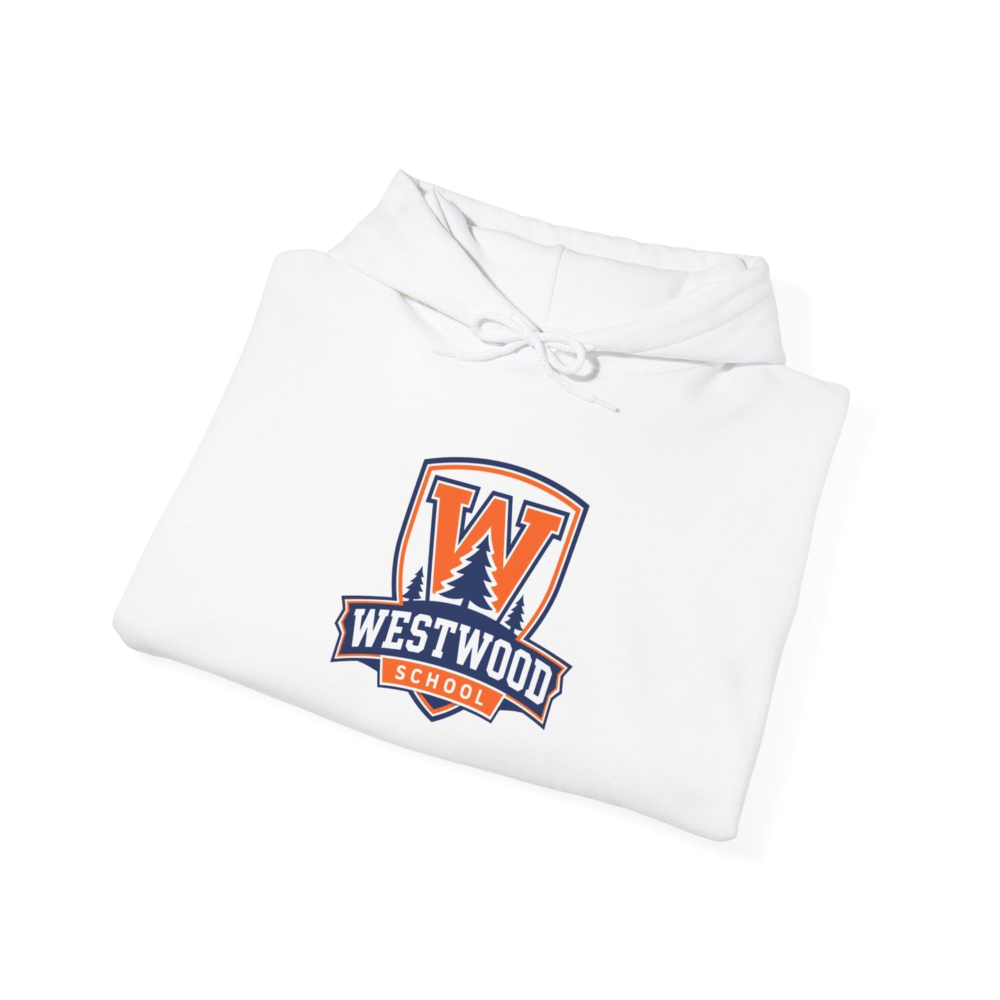 Westwood Eagles School Logo Hoodie — Vintage Collegiate Athletic Pullover