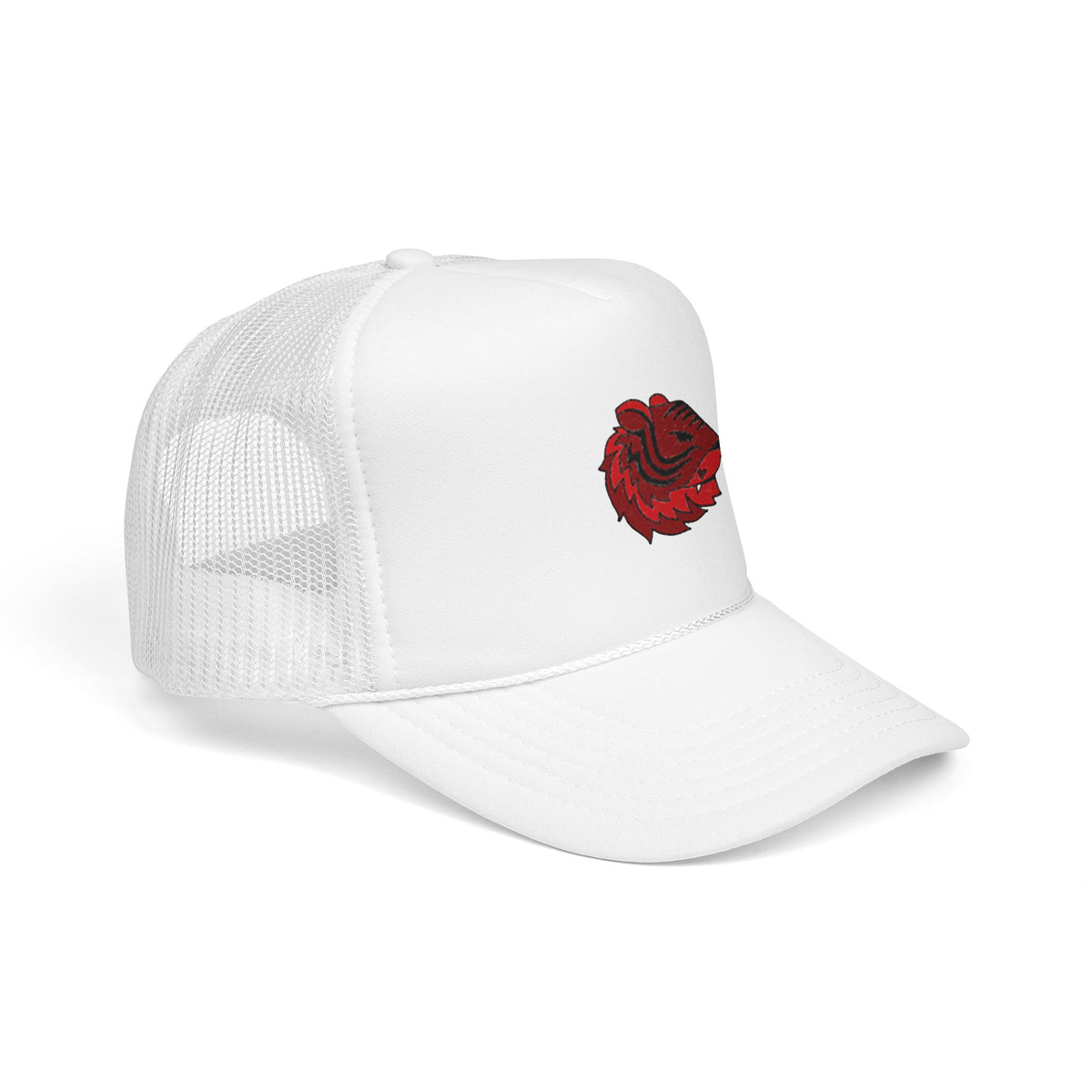 Sunny Hill Elementary School Foam Trucker Hat — Red Tiger Mascot Cap