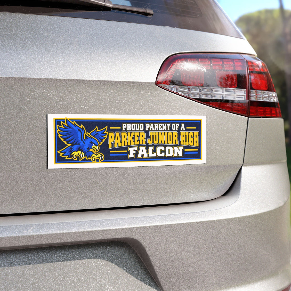 Proud Parent of a Parker Junior High Falcon - Car Magnet