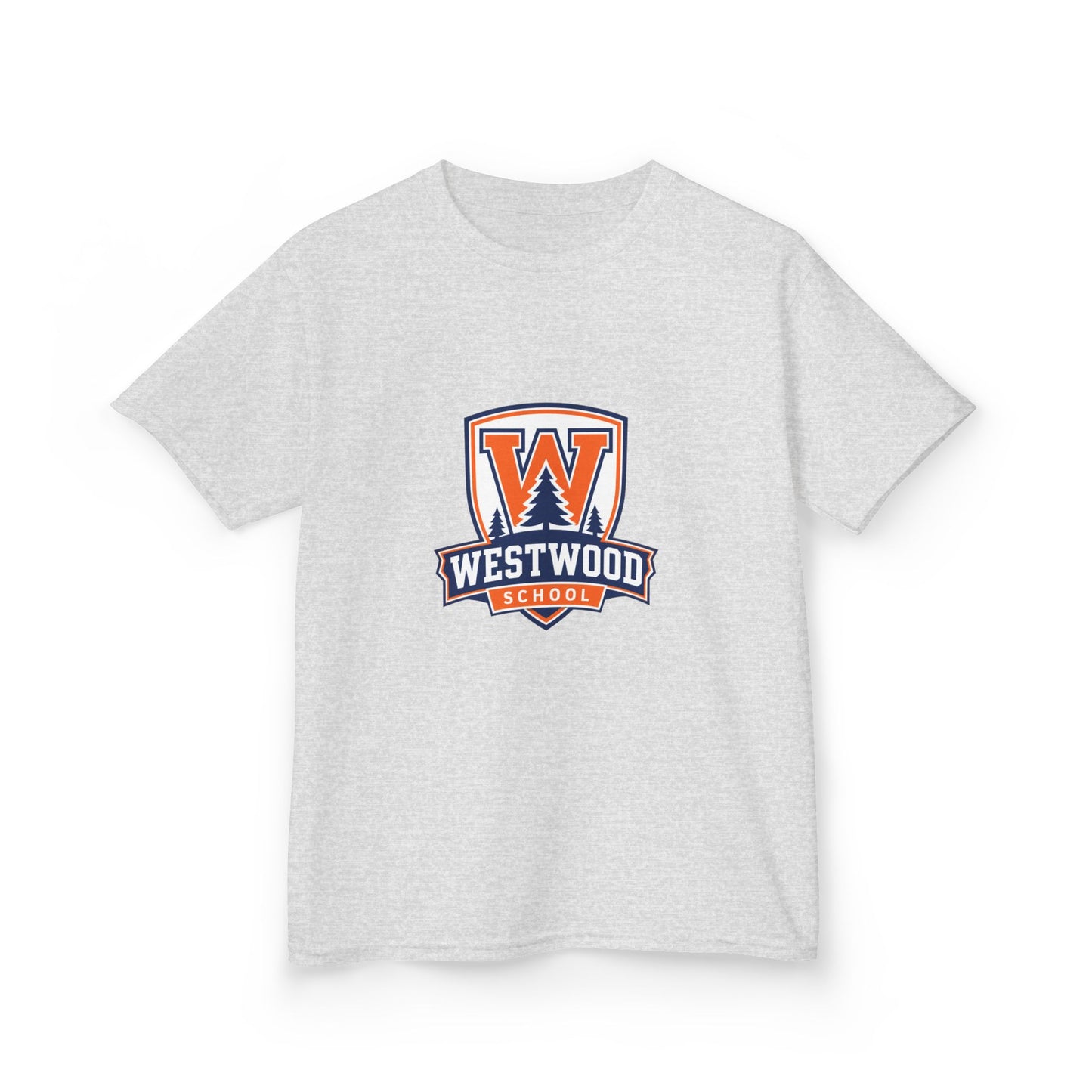 Westwood School Kids T‑Shirt — Orange W Crest School Spirit Tee