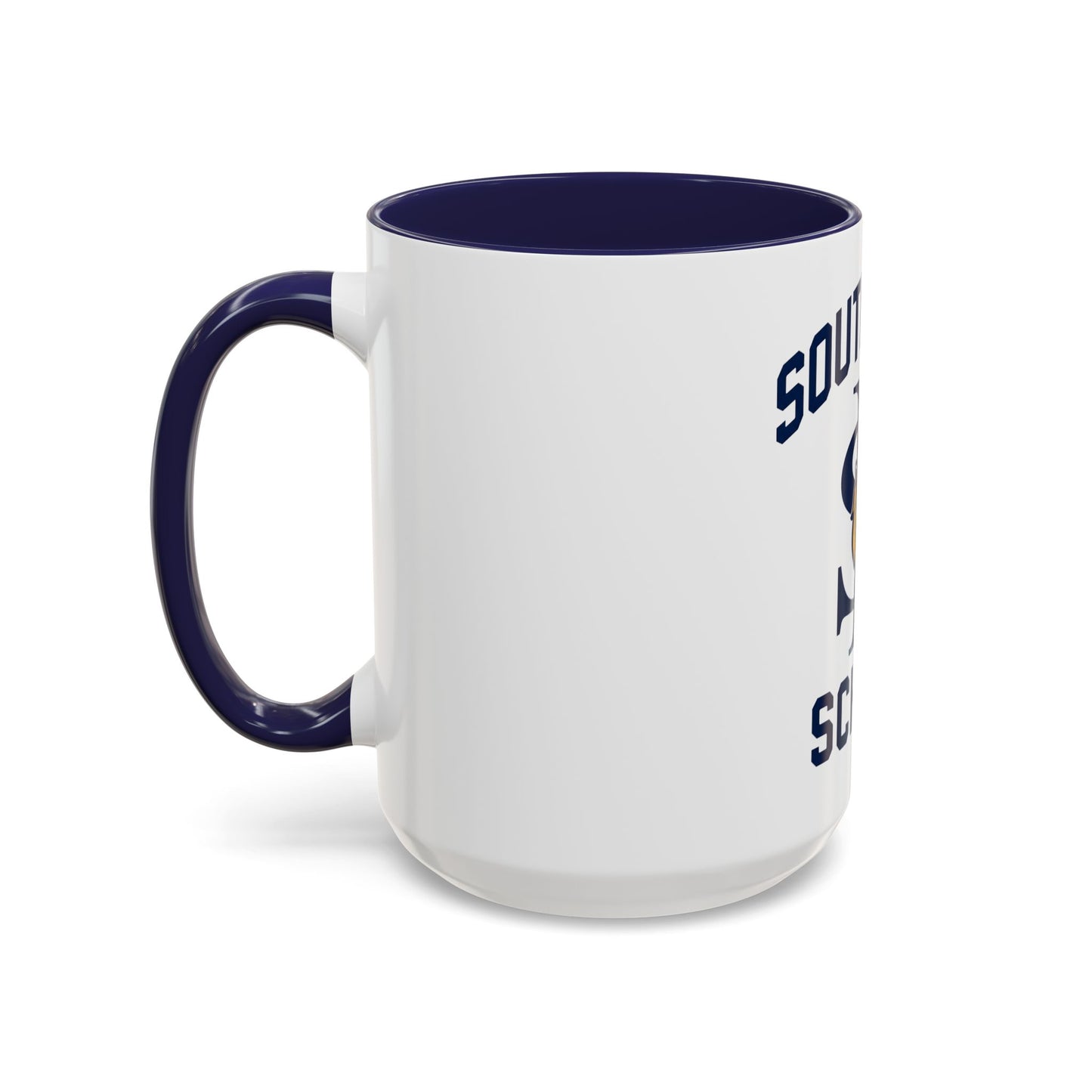 South Loop School Lion Accent Coffee Mug — School Spirit Tea Cup (11/15 oz)