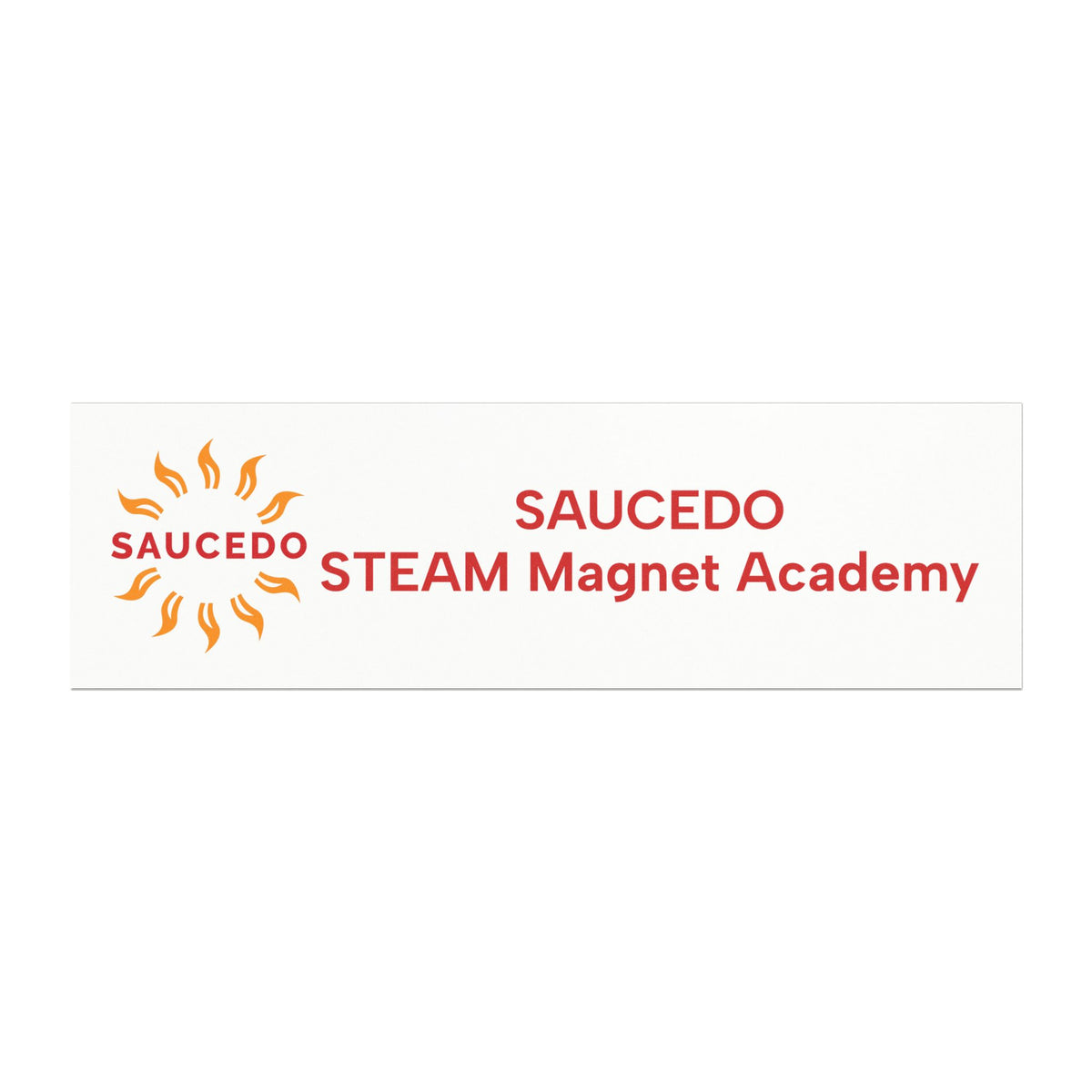 Saucedo Elementary School 10×3 Car Magnet