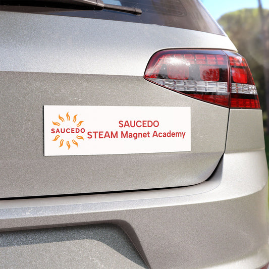 Saucedo Elementary School 10×3 Car Magnet