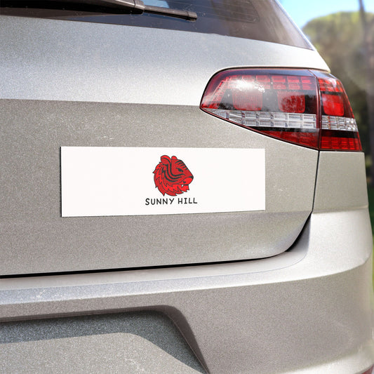 Sunny Hill Elementary School 10×3 Car Magnet — Red Tiger Bumper Decal