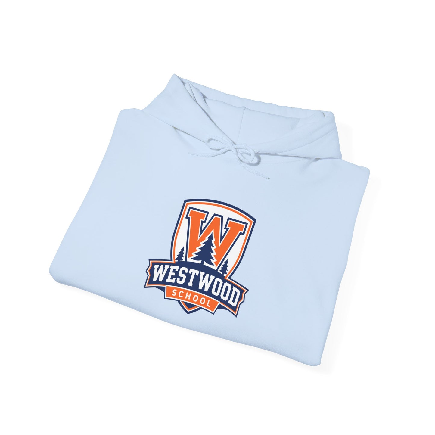Westwood Eagles School Logo Hoodie — Vintage Collegiate Athletic Pullover