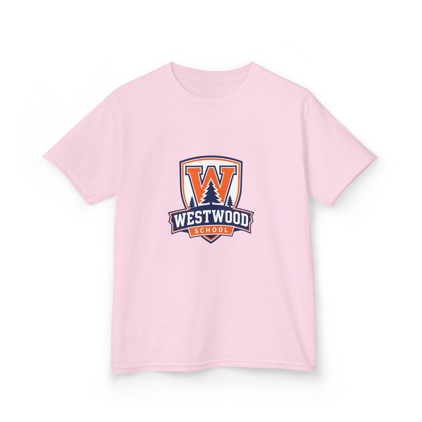 Westwood School Kids T‑Shirt — Orange W Crest School Spirit Tee