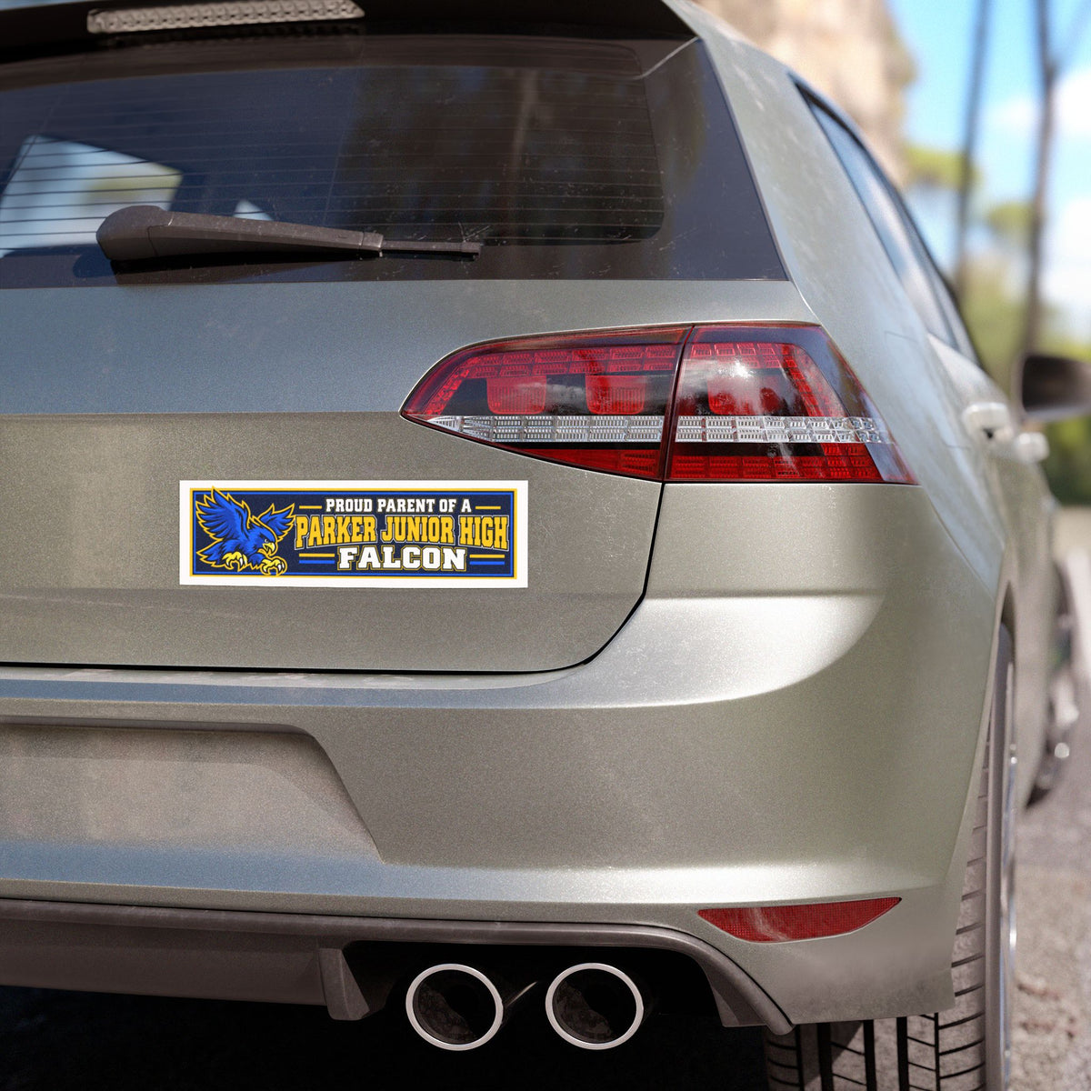 Proud Parent of a Parker Junior High Falcon - Car Magnet