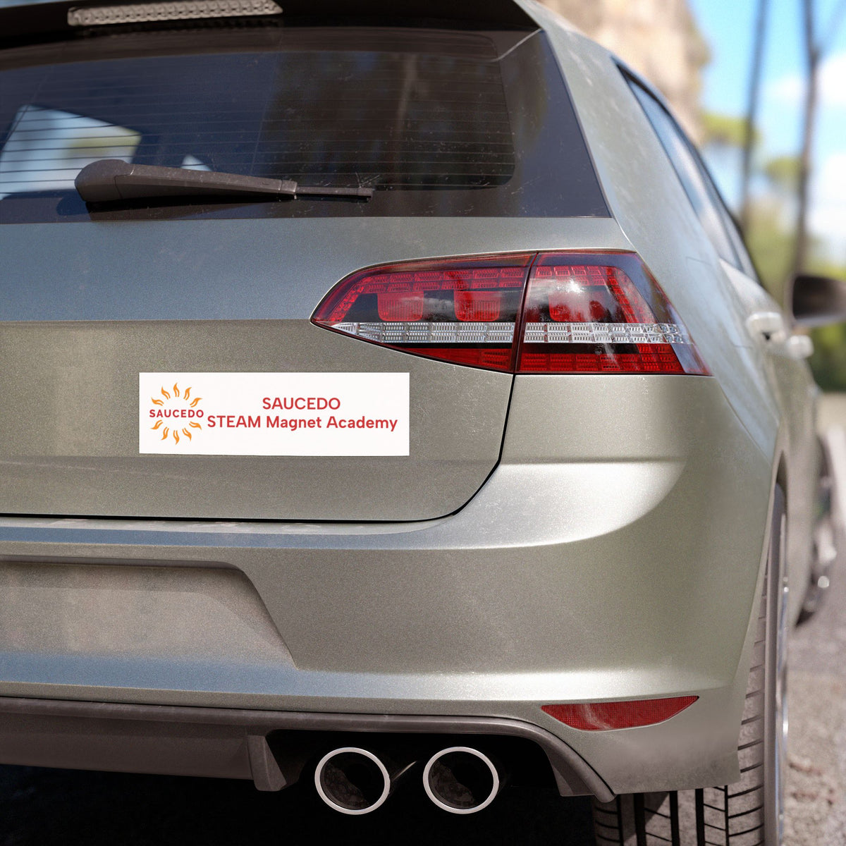 Saucedo Elementary School 10×3 Car Magnet