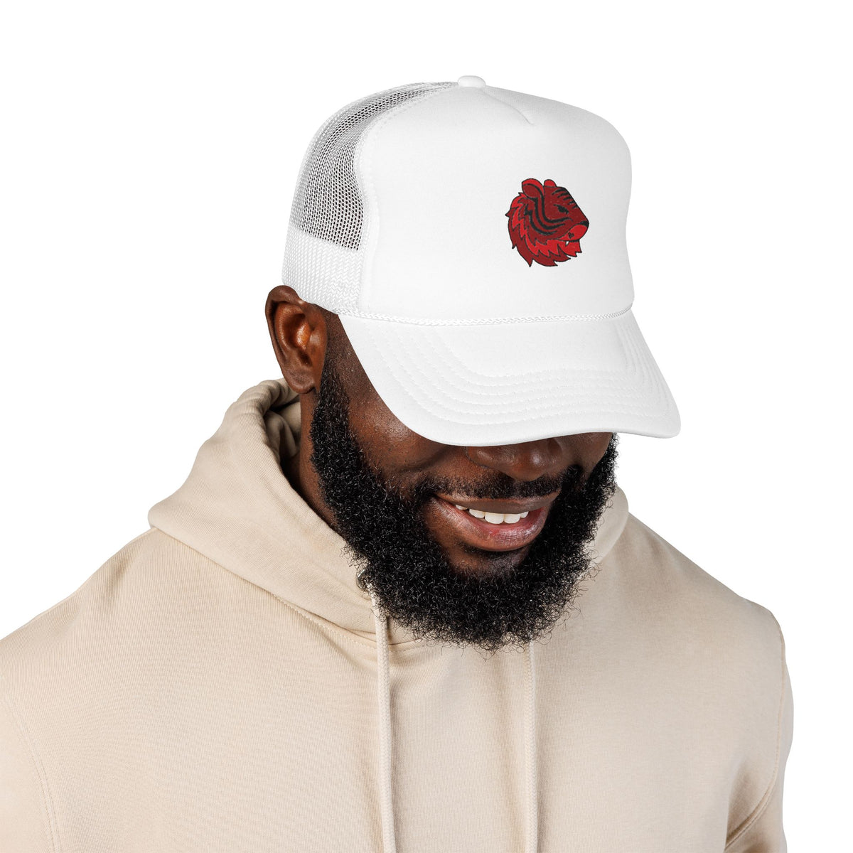 Sunny Hill Elementary School Foam Trucker Hat — Red Tiger Mascot Cap