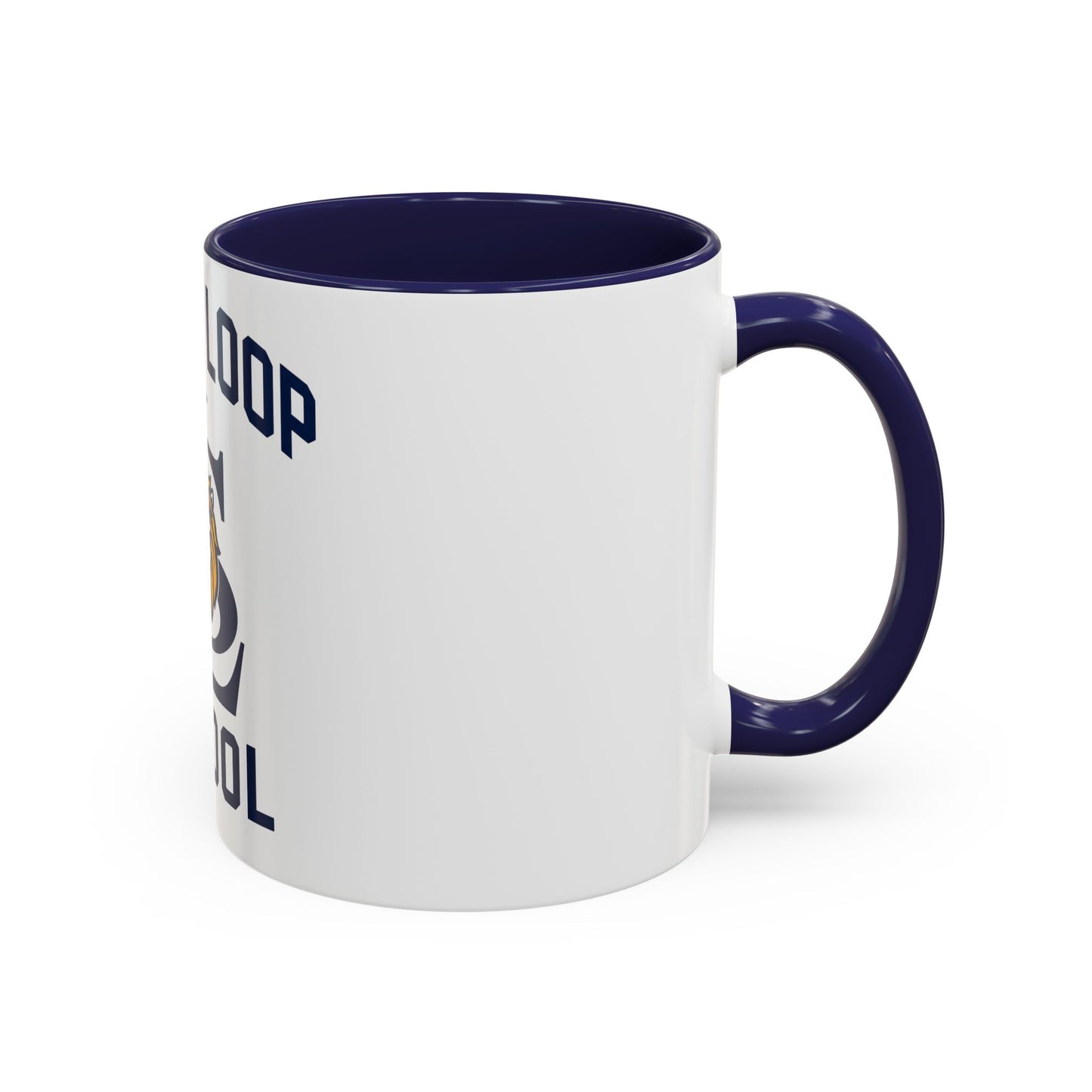 South Loop School Lion Accent Coffee Mug — School Spirit Tea Cup (11/15 oz)
